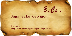 Bugarszky Csongor névjegykártya